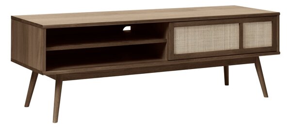 Mobile TV marrone scuro effetto rovere 150x50 cm Barrali - Unique Furniture