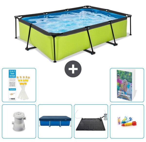 Piscina fuori terra rettangolare - 300x200x65 cm - 5 pezzi - Modello S211