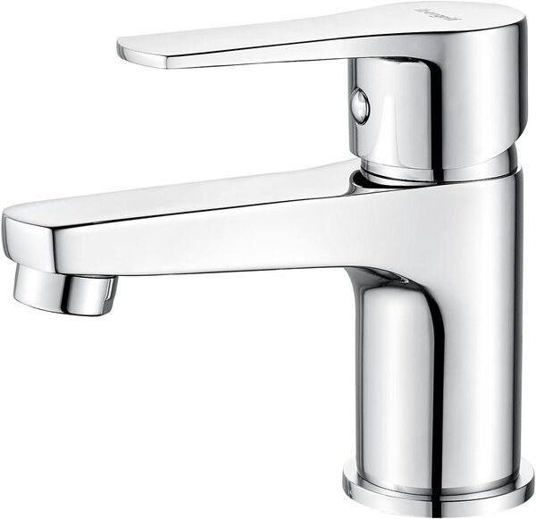 Rubinetto per lavabo con sistema di avviamento a freddo e tecnologia per il risparmio idrico