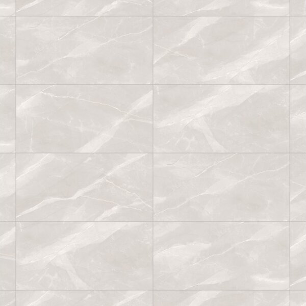 Mexen Atlas Bianco gres smaltato rettificato G1, piastrella da pavimento e parete 120 x 60 cm, lucida - TL162-120-060-00