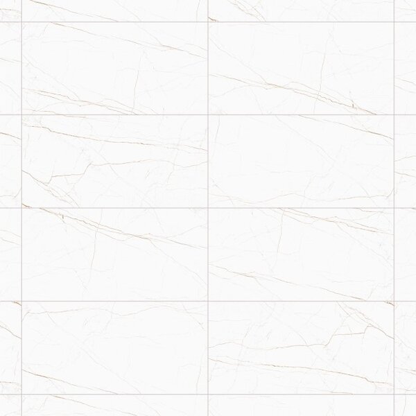 Mexen Dicta Bianco gres smaltato rettificato G1, piastrella da pavimento e parete 120 x 60 cm, carving - TL408-120-060-02