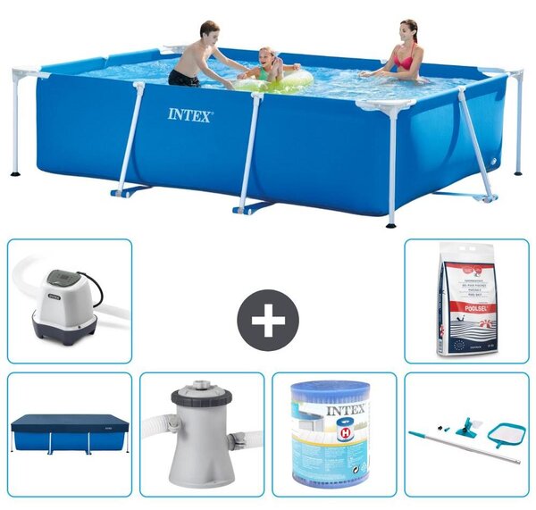 Piscina fuori terra rettangolare - 300x200x75 cm - 7 pezzi - Modello S30171