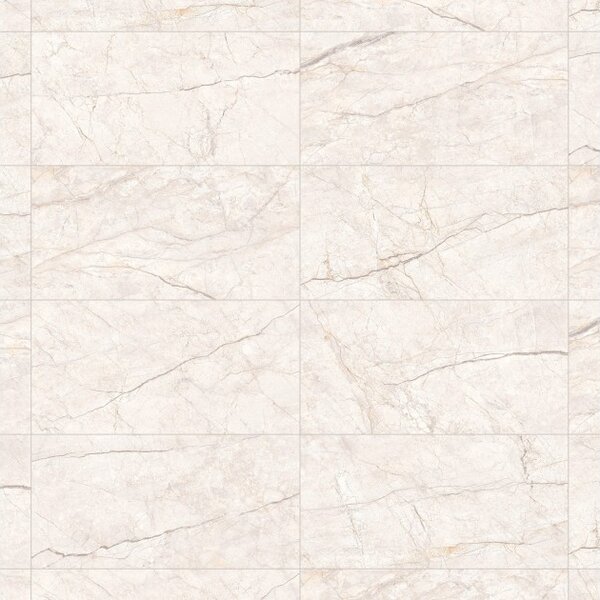 Mexen Leeds Bianco gres smaltato rettificato G1, piastrella per pavimento e parete 120 x 60 cm, carving - TL410-120-060-00