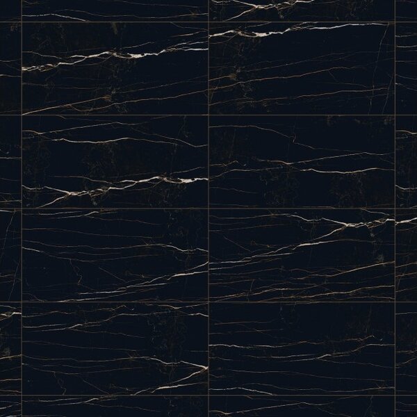 Mexen Flamingo Gres nero smaltato rettificato G1, piastrella pavimento-parete 120 x 60 cm, alta lucentezza - TL215-120-060-00