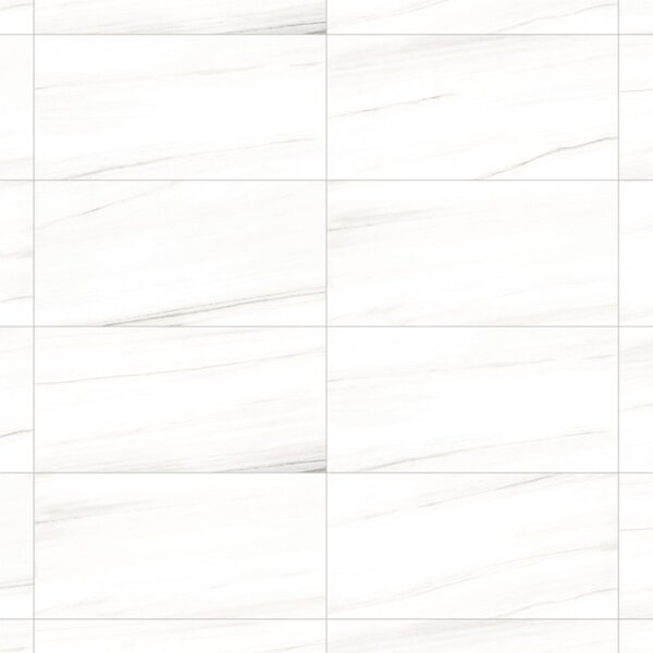 Mexen Lasa gres porcellanato bianco rettificato G1, piastrella pavimento-parete 120 x 60 cm, lucido - TL103-120-060-00
