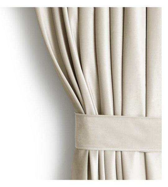 Tenda parzialmente oscurante beige in velluto 140x245 cm Eyelets – Restilo