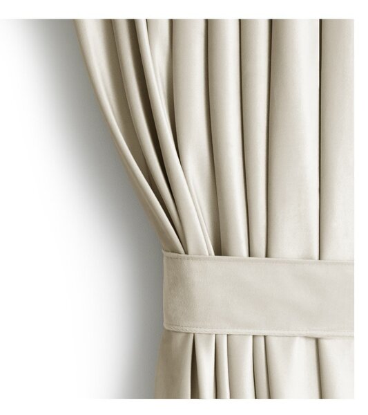 Tenda parzialmente oscurante beige in velluto 140x270 cm Pleat – Restilo
