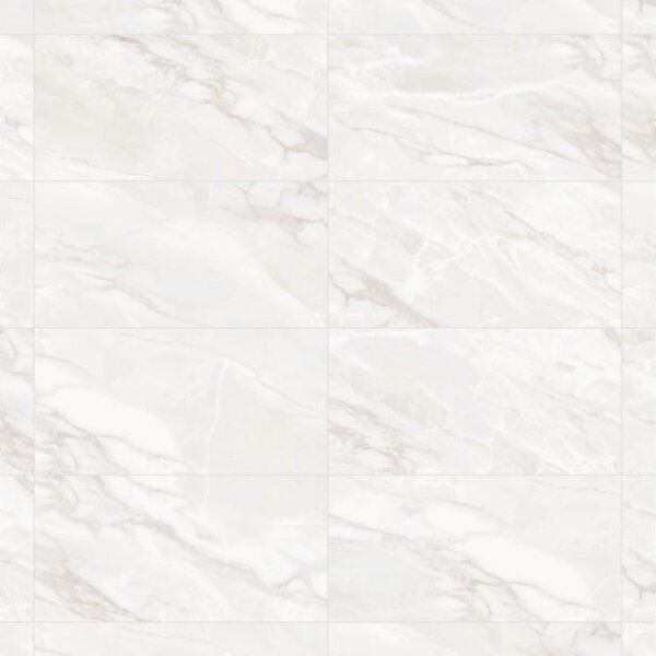 Mexen Sparta Bianco gres smaltato rettificato G1, piastrella da pavimento e parete 120 x 60 cm, lucida - TL101-120-060-00