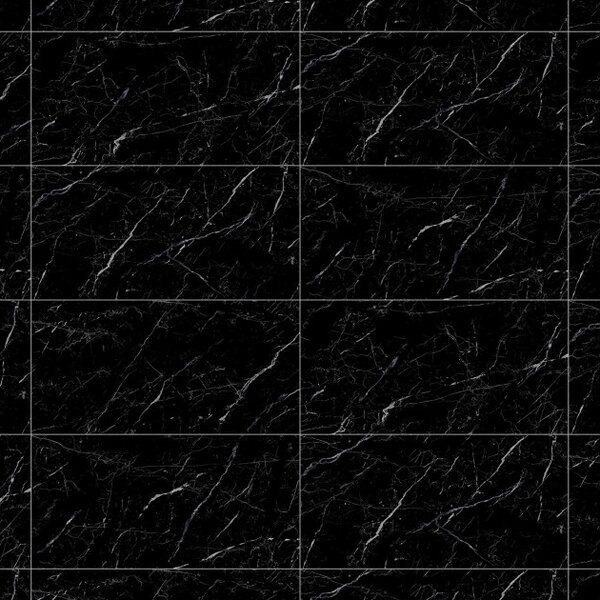 Mexen Simba Gres nero lucido rettificato G1, piastrella per pavimento e parete 120 x 60 cm, alta lucentezza - TL210-120-060-00