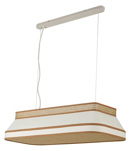 Lampada a sospensione MARKET SET, Square, dimmerabile, Beige, Sala da pranzo, Tessuto / Tessile, Design