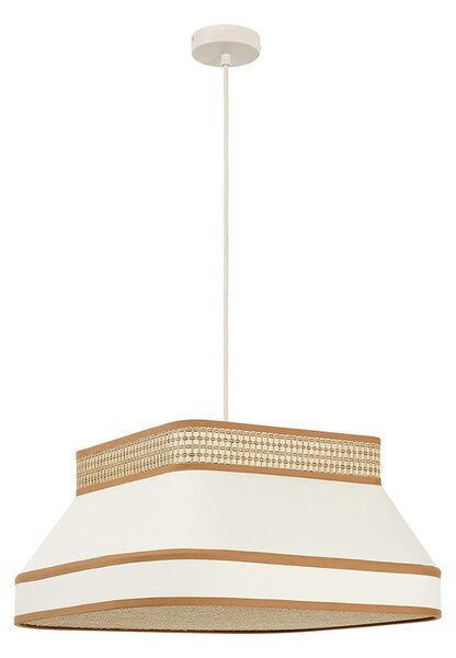 Lampada a sospensione MARKET SET, Square, dimmerabile, Beige, Sala da pranzo, Tessuto / Tessile, Design