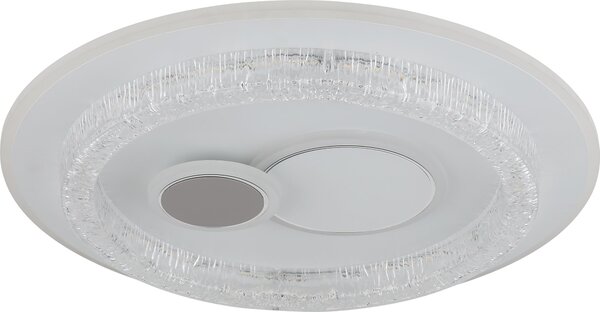 Globo Kriswall Plafoniera LED 48W CCT bianco opaco, funzione memoria in metallo Ø49,5cm 41005