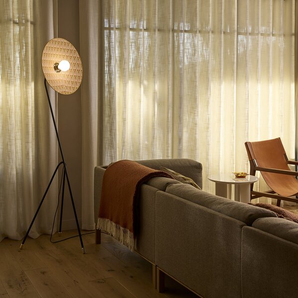 Lampada da terra MARKET SET, Gatsby, Beige, Soggiorno, Tessuto / Tessile, Design