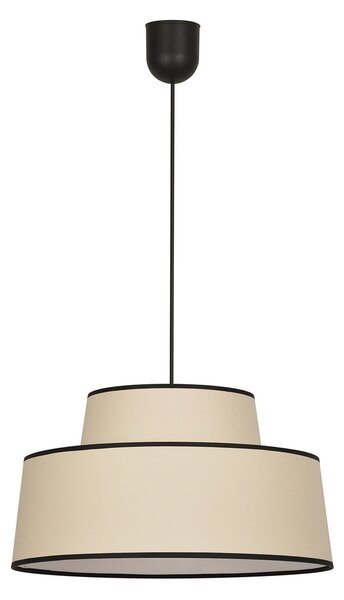 Lampada a sospensione COREP, Mallorca, dimmerabile, Grigio, Soggiorno, Tessuto / Tessile