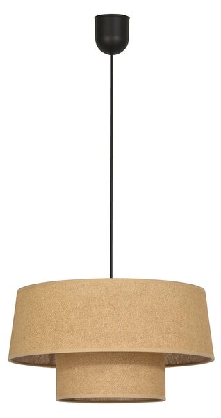 Lampada a sospensione COREP, Mali, dimmerabile, Beige, Soggiorno, Carta / Cartone