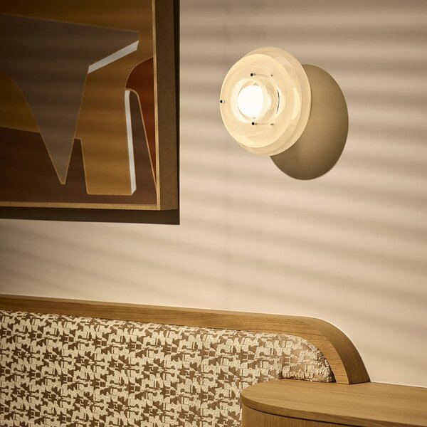 Applique da parete MARKET SET, Sunset, dimmerabile, Bianco, Soggiorno, Vetro, Design