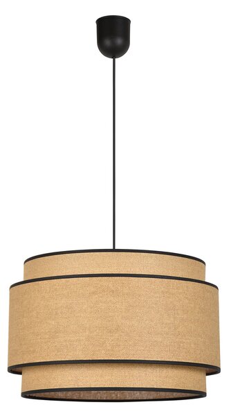 Lampada a sospensione COREP, Milo, dimmerabile, Beige, Soggiorno, Carta / Cartone