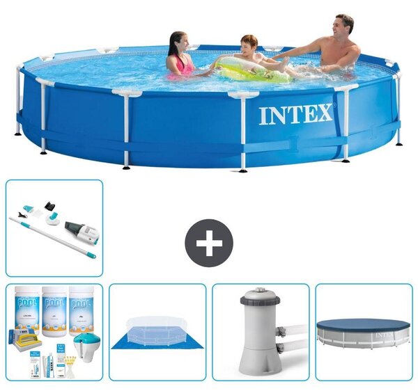 Piscina autoportante rettangolare - 366x76 cm - 6 pezzi - Modello S20433