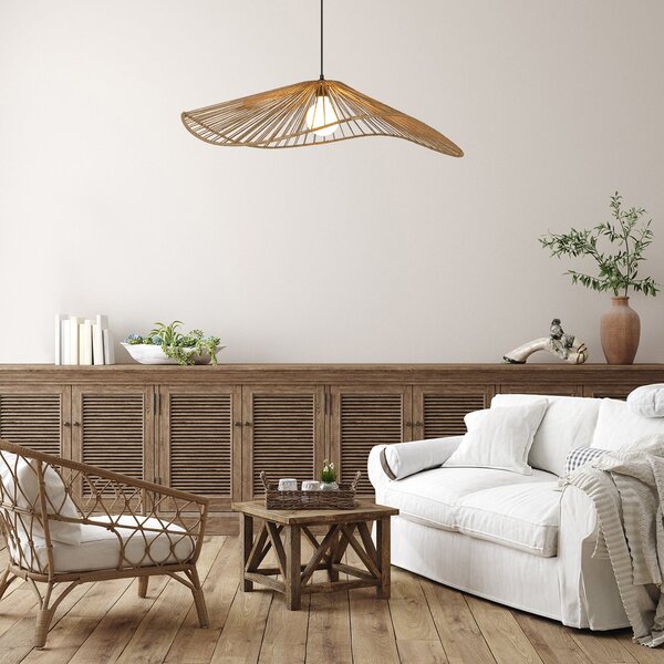 Lampada a sospensione COREP, Sahara, dimmerabile, Beige, Soggiorno, Carta / Cartone