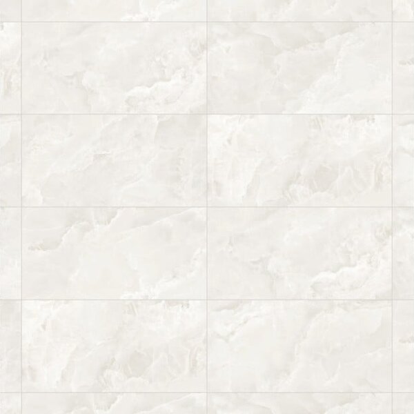 Mexen Valga Bianco gres smaltato rettificato G1, piastrella da pavimento e parete 120 x 60 cm, lucido - TL122-120-060-01