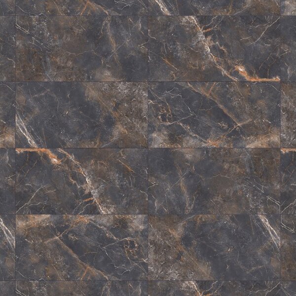 Mexen Visby Black gres smaltato rett. G1, piastrella da pavimento e parete 120 x 60 cm, carving - TL428-120-060-02