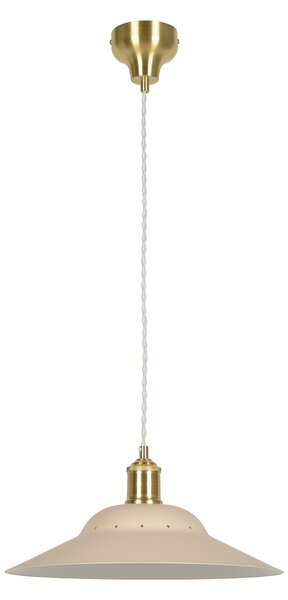 Lampada a sospensione COREP, Louise, dimmerabile, Beige, Soggiorno, Metallo