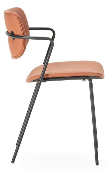 Set di sedie da pranzo color mattone 2 pz Maika - Marckeric