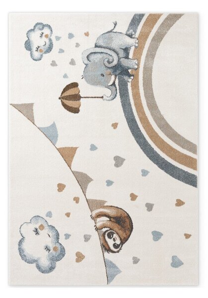 Tappeto per bambini crema 120x170 cm Walk like an Elephant Rainy Party - Villeroy&Boch