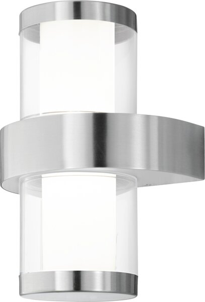 EGLO lampada da parete "BAVERLYRVS 1" 2 x 3,7 W argento e bianco 94799