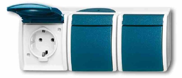 BUSCH-JAEGER - Presa di corrente OCEAN AP/FR a 3 ganci