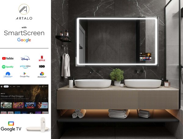 Specchio con LED illuminazione M6 premium