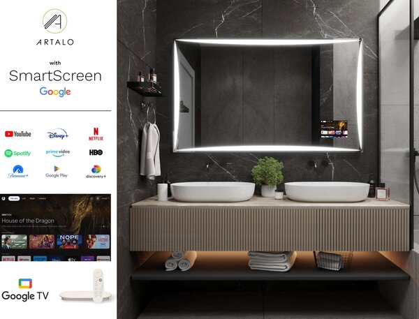 Specchio con LED illuminazione M5 premium
