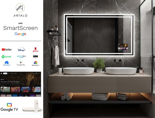 Specchio con illuminazione LED M3