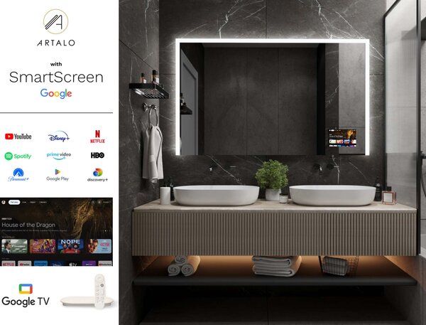 Specchio con illuminazione LED M2