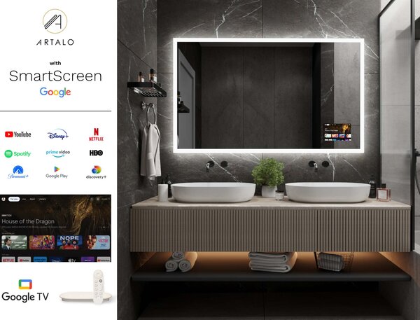 Specchio con illuminazione LED M1