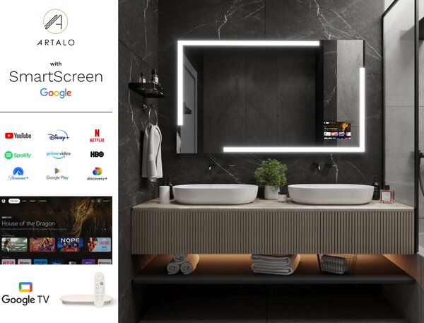 Specchio con LED illuminazione M23 premium