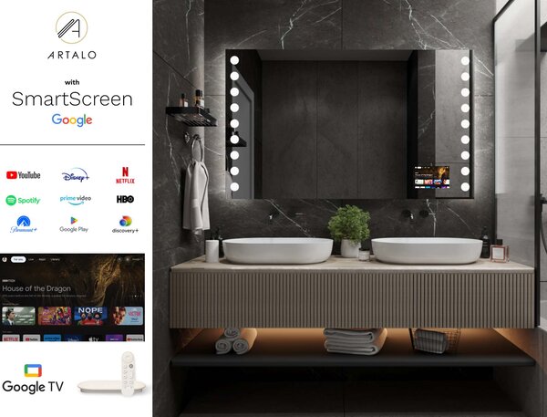 Specchio con illuminazione LED M14