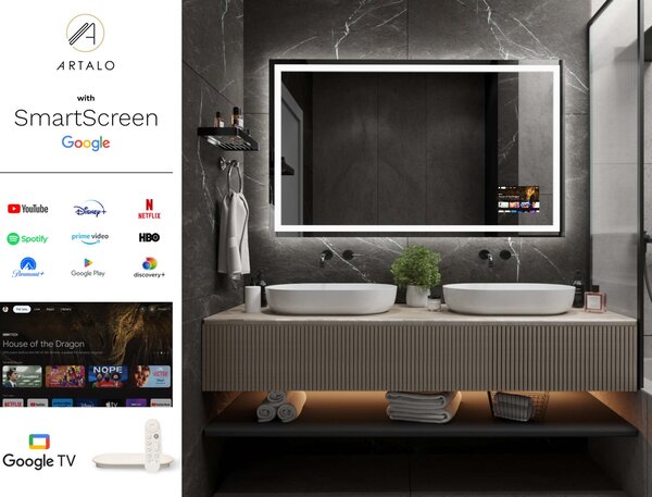 Specchio con illuminazione LED M7