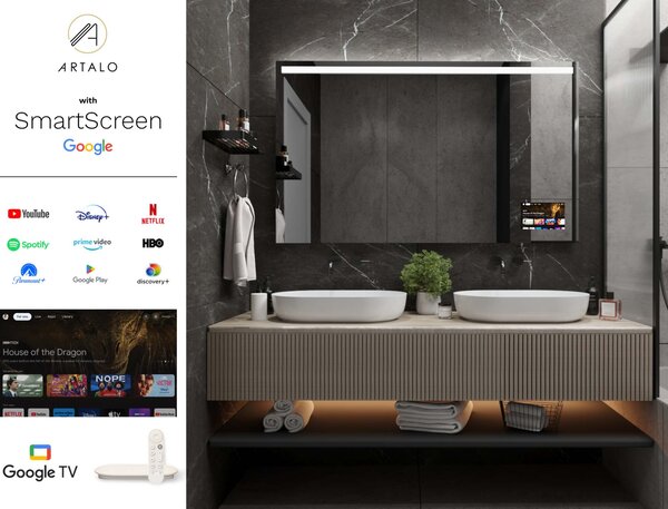 Specchio con illuminazione LED M12