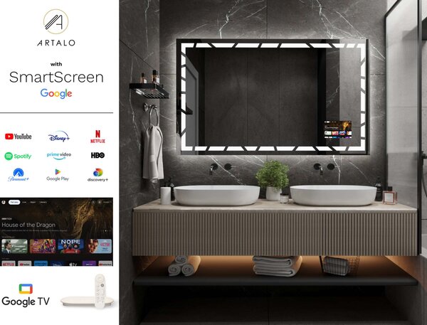 Specchio con illuminazione LED M21