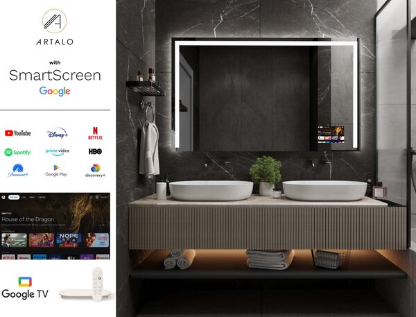 Specchio con illuminazione LED M9