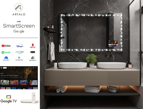 Specchio con LED illuminazione M20 premium