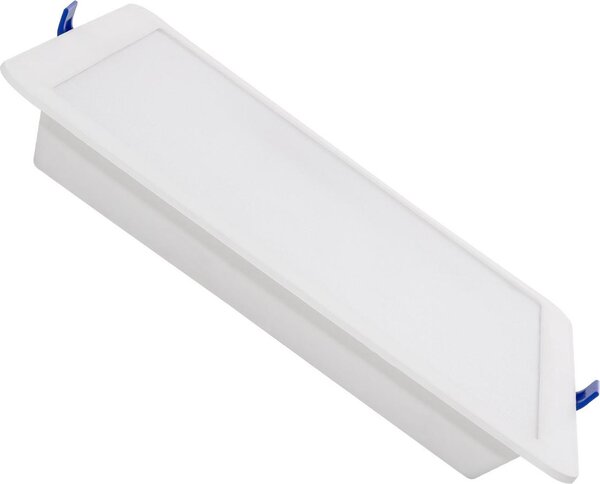 Faretto da incasso a LED piatto da 18 W, forma squadrata, modello SOLID, foro di montaggio 210x210 mm, 4000 K, TRIAC, bianco neutro