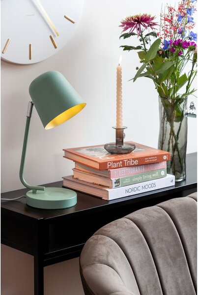Lampada da tavolo color salvia (altezza totale 38,5 cm) Encantar – Leitmotiv