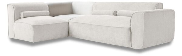 Divano angolare componibile color crema (con penisola a sinistra) Flex Felix – Miuform