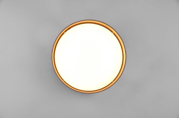 Marrone chiaro Plafoniera LED ø 30 cm Locarno - Reality