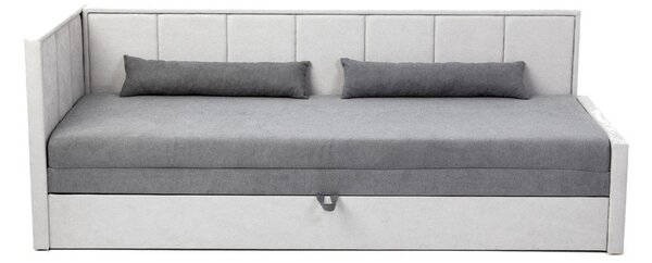 Divano grigio allungabile/con contenitore e rivestimento in ciniglia 214 cm Fulgeo – ELTAP