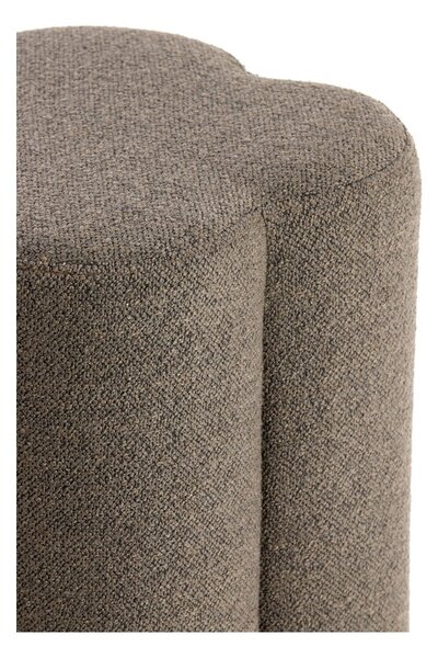 Sgabello marrone in tessuto bouclé Nalani - Light & Living
