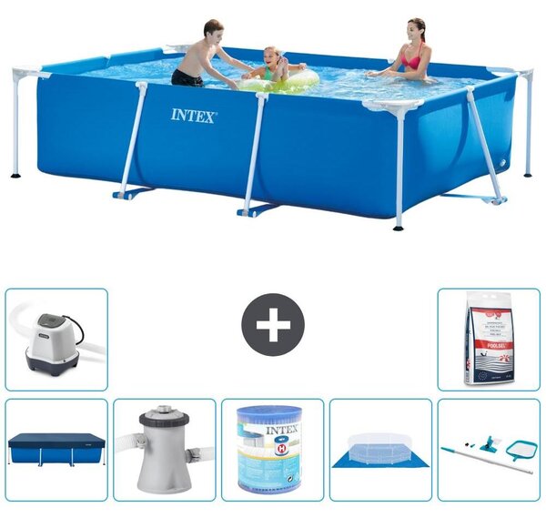 Piscina fuori terra rettangolare - 300x200x75 cm - 8 pezzi - Modello S30174