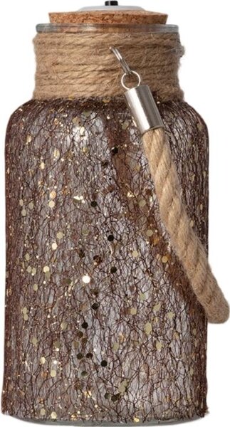 Barattolo di vetro LED Firefly Brown